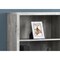 Homeroots 47.5 in. Grey Particle Board & MDF Bookshelf with Adjustable Shelves 333506 - alternate 7